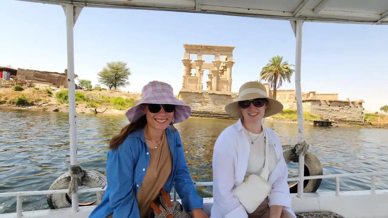 A felucca drifting through a perfect afternoon